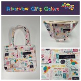 Medium Tote Bag - Words to Sew By Medium Tote Bag - Words to Sew By